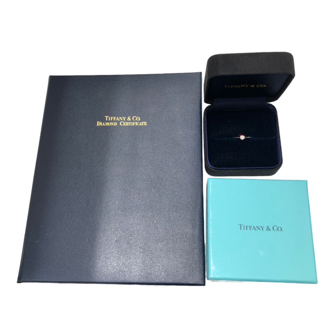 ティファニー TIFFANY＆CO ソリティアダイヤリング Pt950 #8 D0.33ct Pt950プラチナ Pt950 ジュエリー