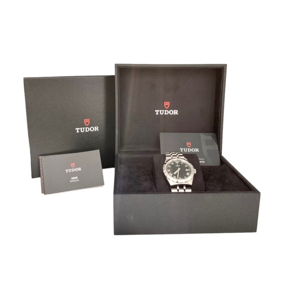 チューダー/チュードル TUDOR ロイヤル 28500 黒 ステンレススチール メンズ 腕時計