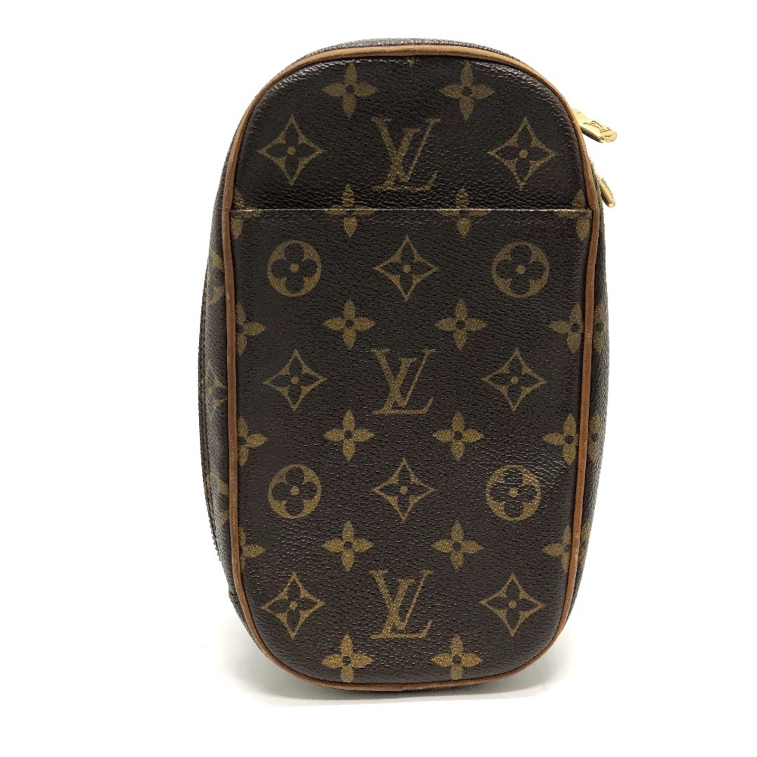 ルイヴィトン LOUIS VUITTON ポシェット ガンジュ M51870 モノグラム カバン ショルダーバッグ モノグラムキャンバス ブラウンファスナー外側