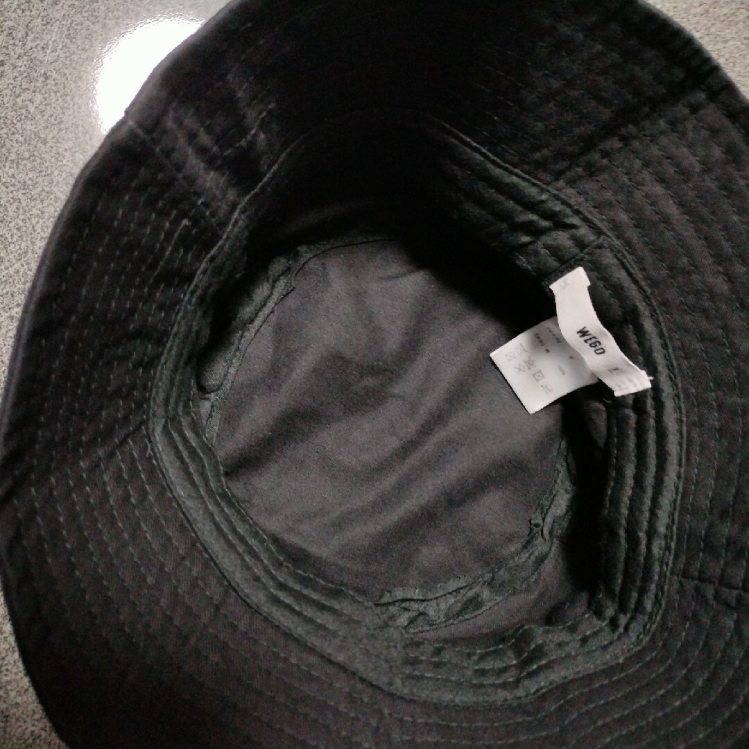 WEGO(ウィゴー)のバケットハット　ブラック レディースの帽子(ハット)の商品写真