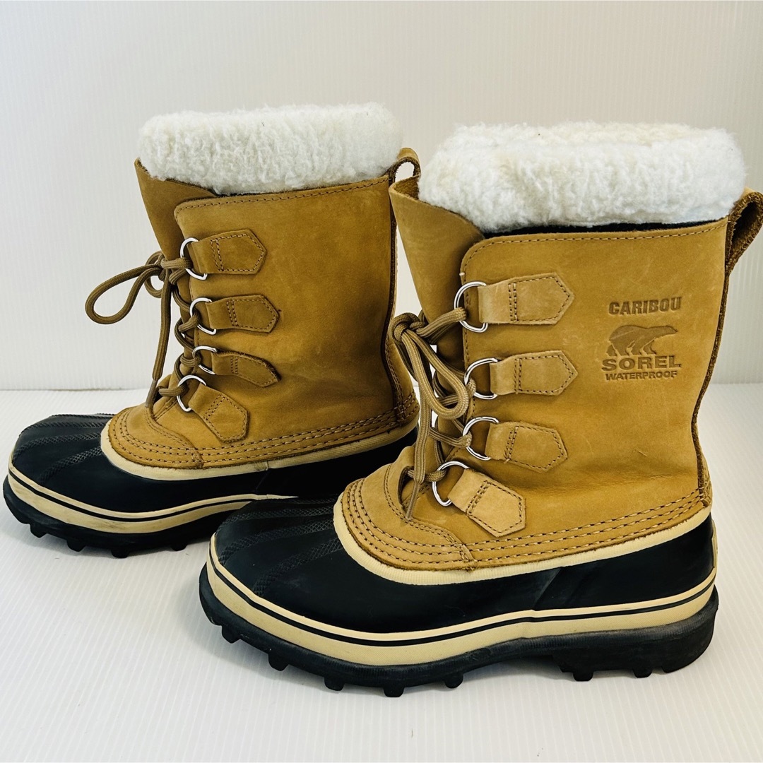 SOREL(ソレル)の【美品】ソレル カリブー NL1005-280 スノーブーツ 24cm ベージュ レディースの靴/シューズ(ブーツ)の商品写真