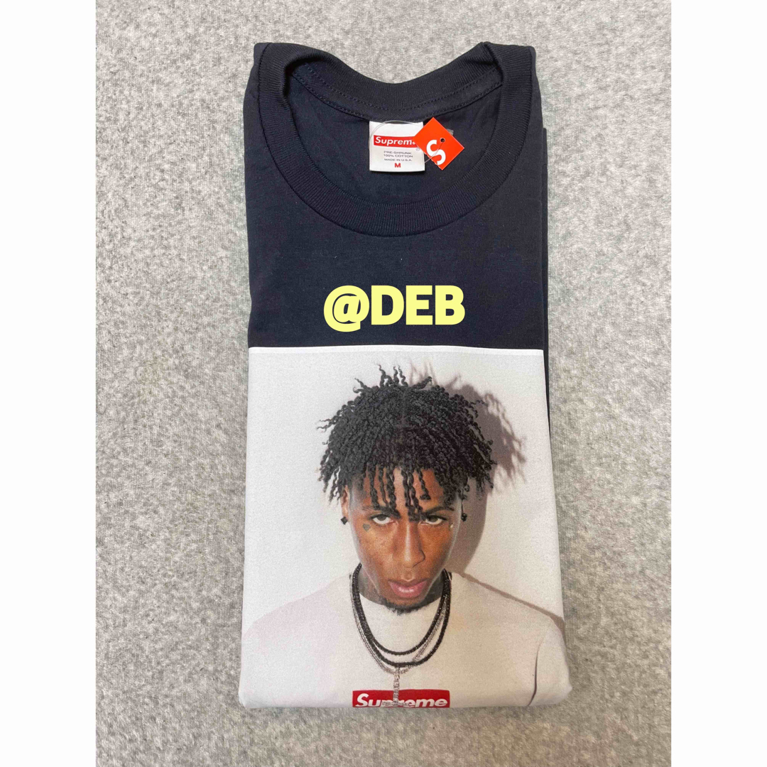 supreme NBA Youngboy tee ヤングボーイ Tシャツnavy