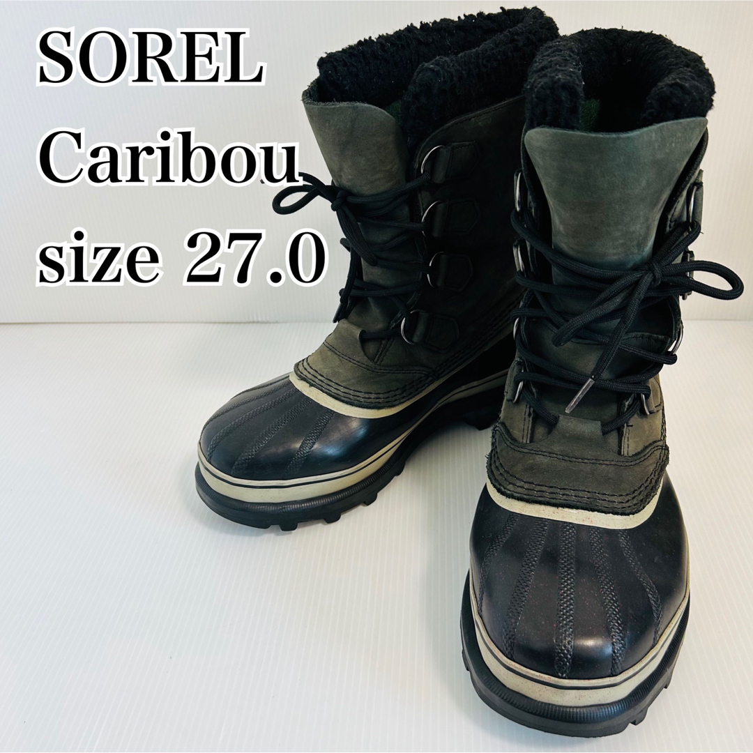 SOREL ソレル Caribou カリブー スノーブーツ ブラック 27.0 | フリマアプリ ラクマ