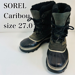 SOREL ソレル Caribou カリブー スノーブーツ ブラック 27.0