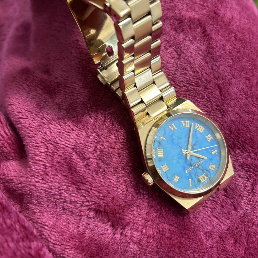 MichaelKors★やや使用感あり★ターコイズ×ゴールド♡腕時計♡夏♡