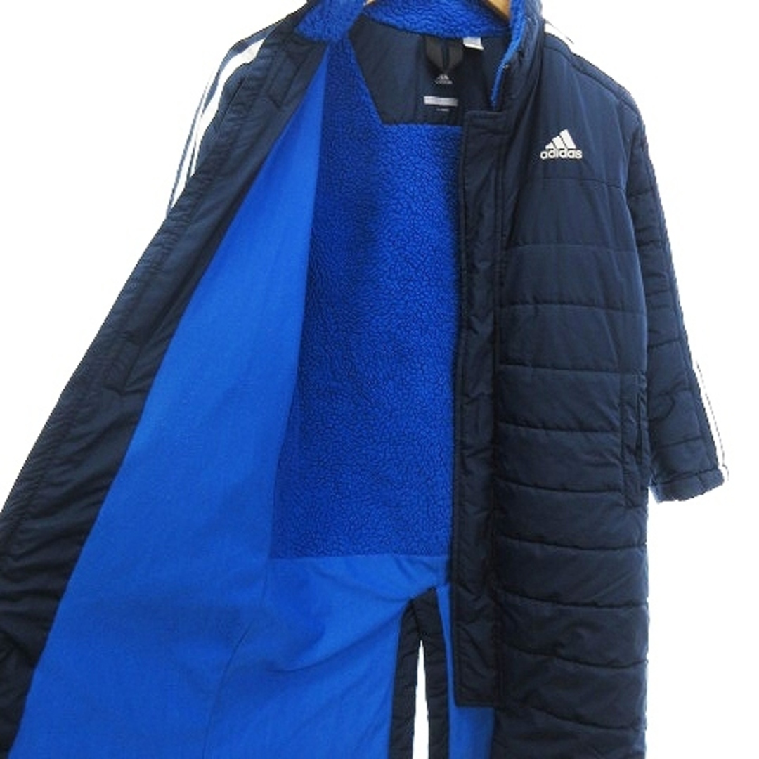 adidas(アディダス)のアディダス ベンチコート ロング ボア 中綿 紺 130cm 男の子 キッズ/ベビー/マタニティのキッズ服女の子用(90cm~)(コート)の商品写真