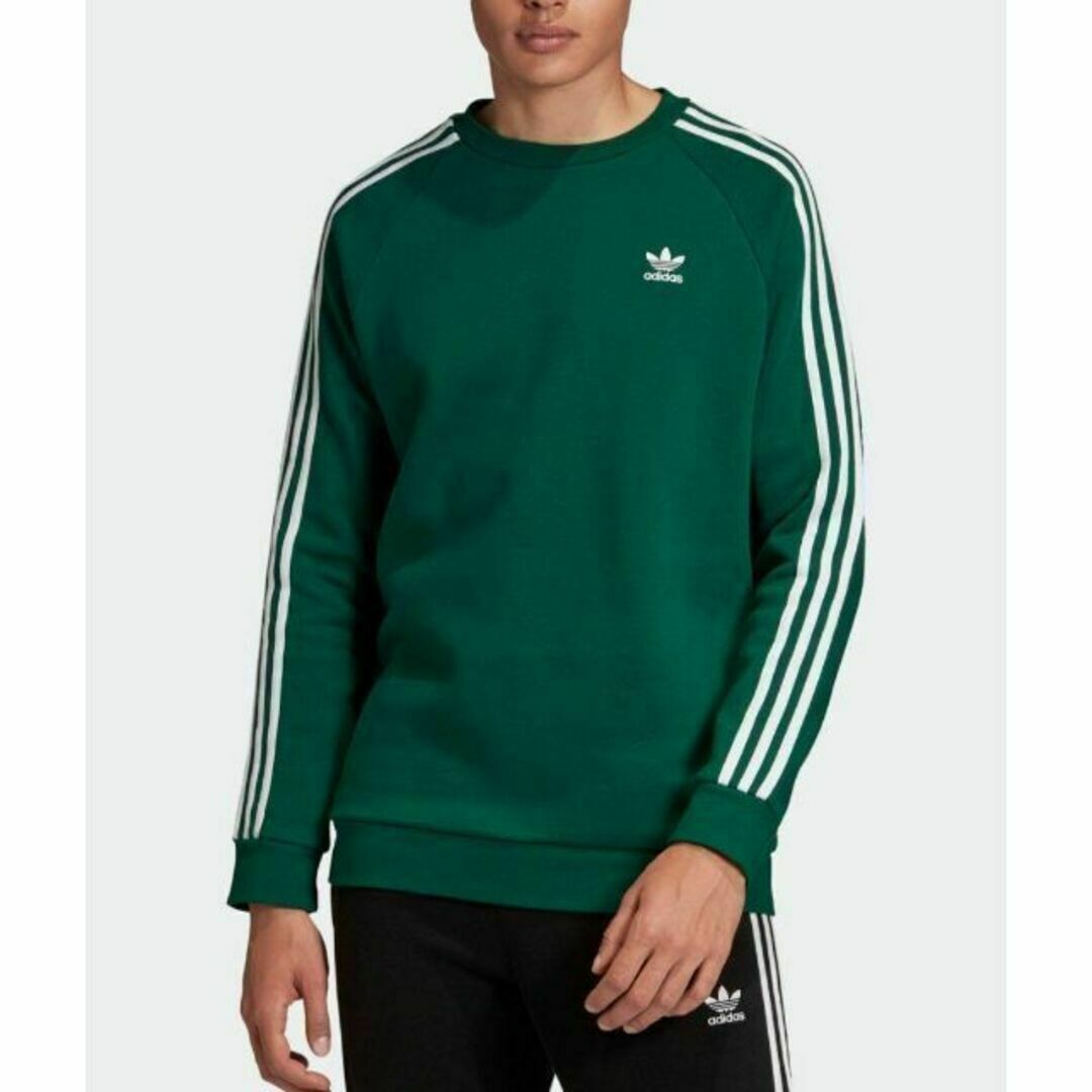 Originals（adidas）(オリジナルス)のadidas 緑 スウェットトレーナー XL スリーストライプス アディダス メンズのトップス(スウェット)の商品写真