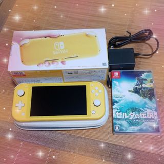 ニンテンドースイッチ(Nintendo Switch)の美品　中古　保証期間あり　Nintendo Switch Lite イエロー(家庭用ゲーム機本体)