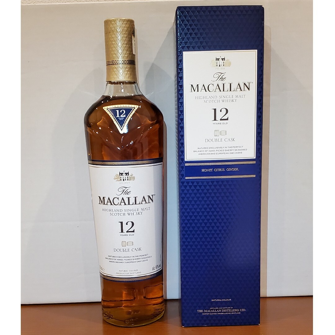マッカラン12年 MACALLAN 箱付き シングルモルト ダブルカスク　９本ウイスキー