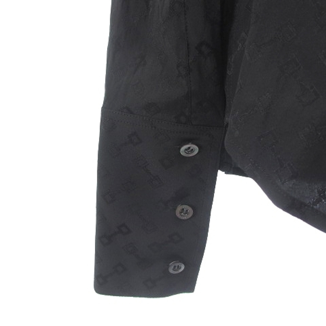 Gucci(グッチ)のグッチ 147868・ZM341 シャツ ブラウス 長袖 総柄 ブラック 40 レディースのトップス(シャツ/ブラウス(長袖/七分))の商品写真