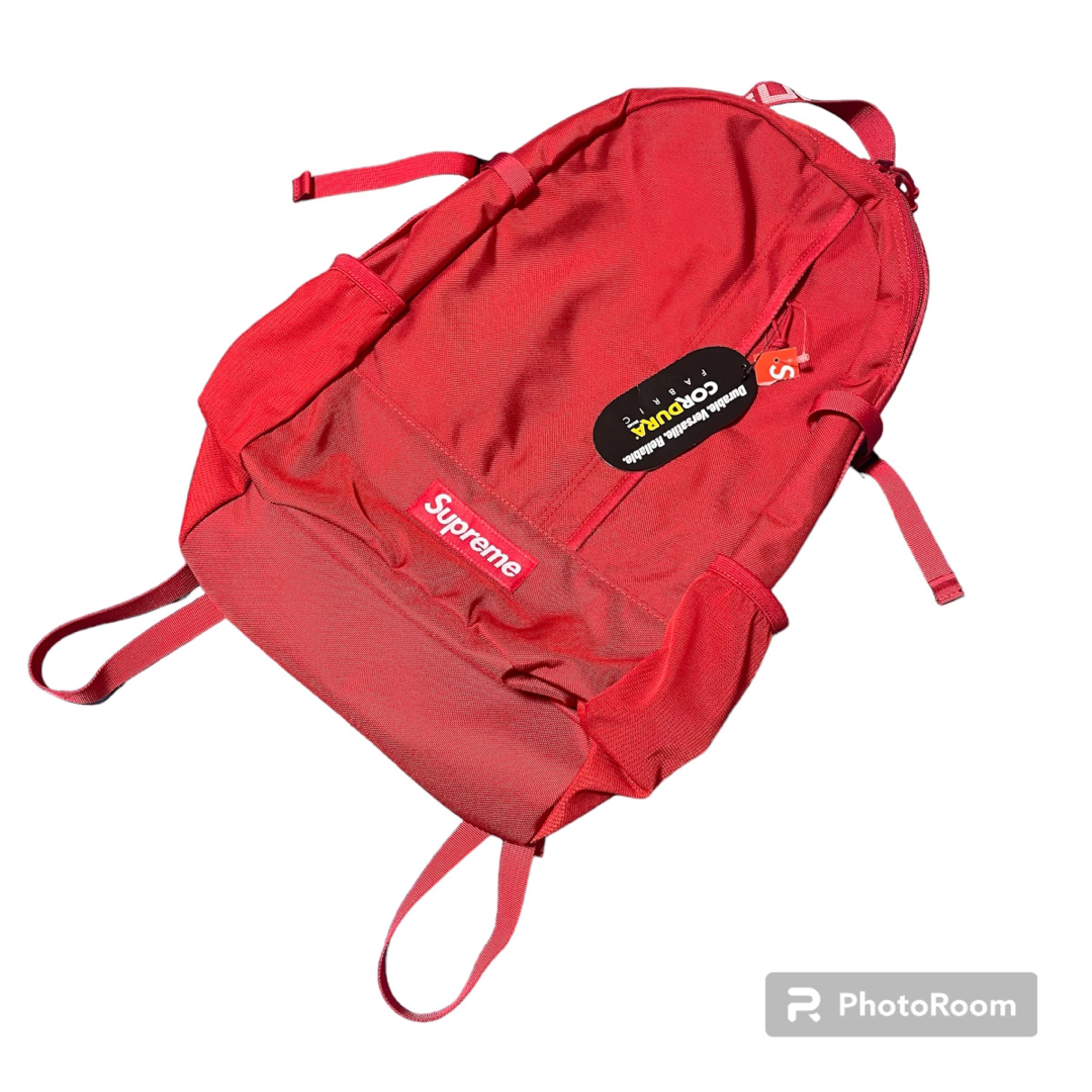 未使用・タグ付き】シュプリーム 18SS cordura リュック レッド-