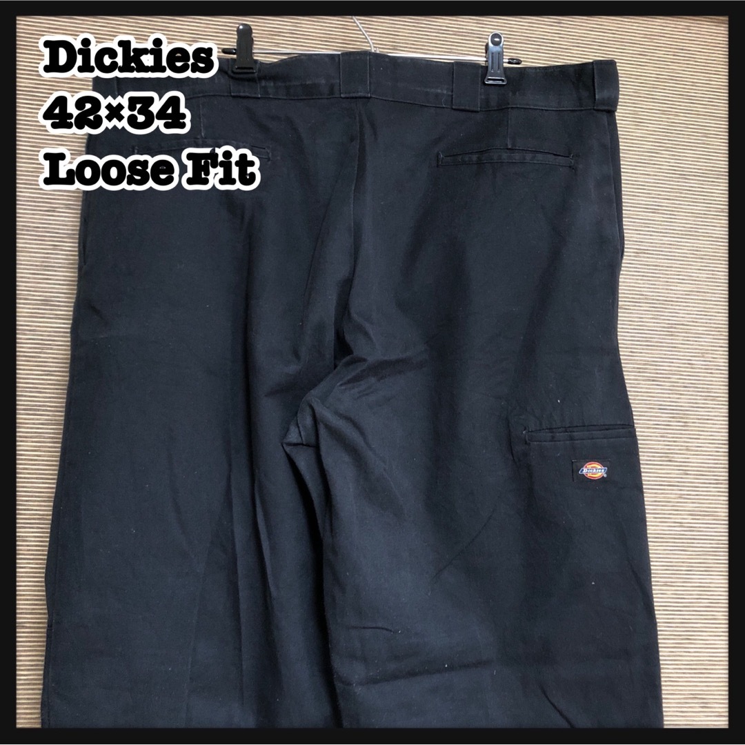 Dickies ディッキーズ ワークパンツ ブラック ルーズ ゆるだぼ