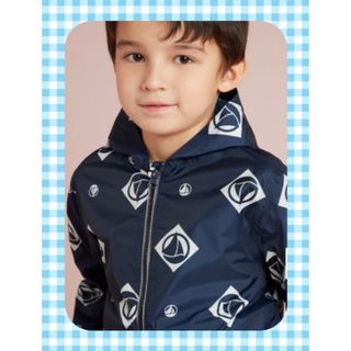 プチバトー(PETIT BATEAU)のプチバトー　プリントウィンドブレーカー(ジャケット/上着)