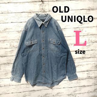 ユニクロ(UNIQLO)の【ちゃくま様専用】 オールドユニクロ 90s 古着 ユニクロ デニムシャツ(シャツ)