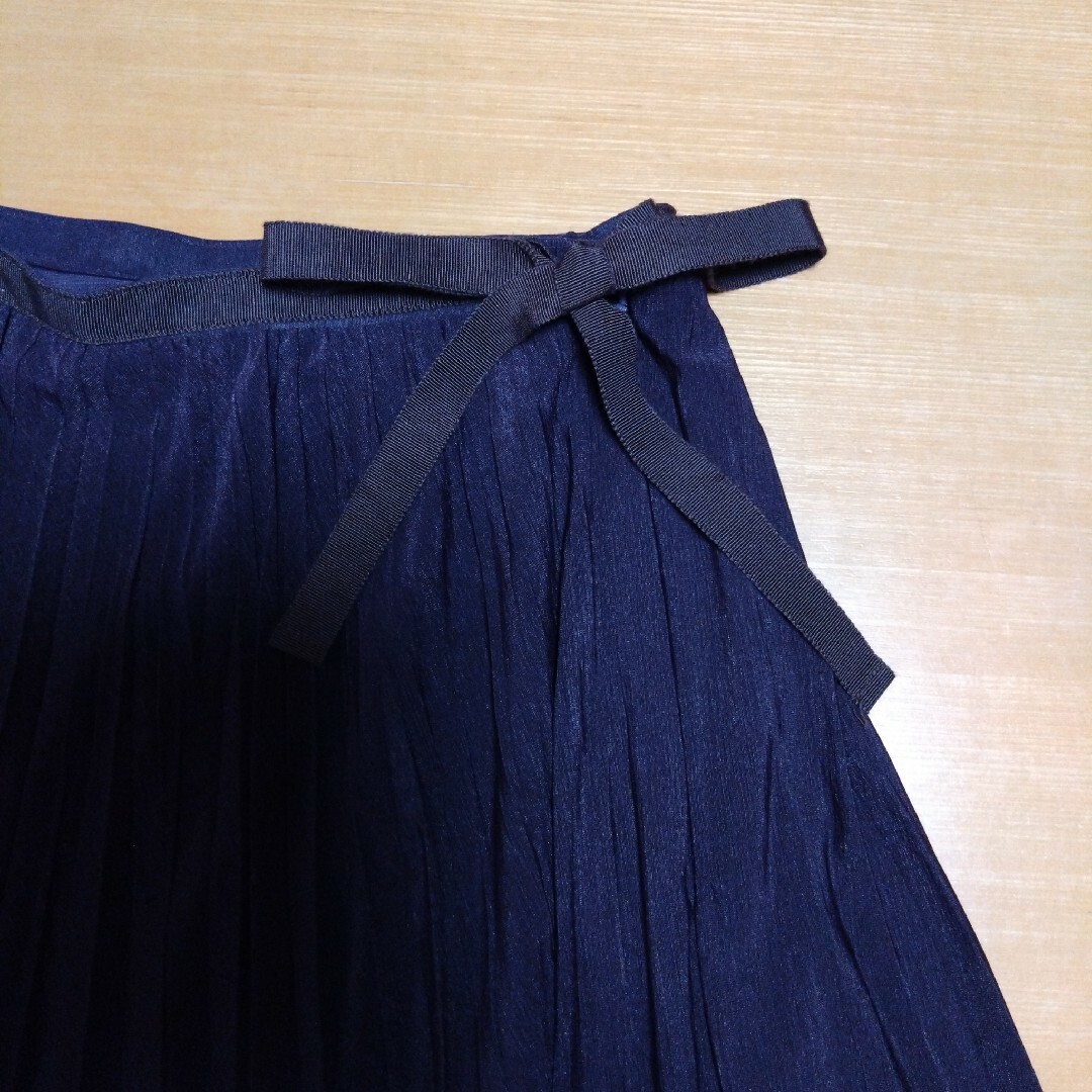 BEAMS(ビームス)のビームス☆プリーツスカート☆パープル☆リボン☆サイズ０ レディースのスカート(ひざ丈スカート)の商品写真