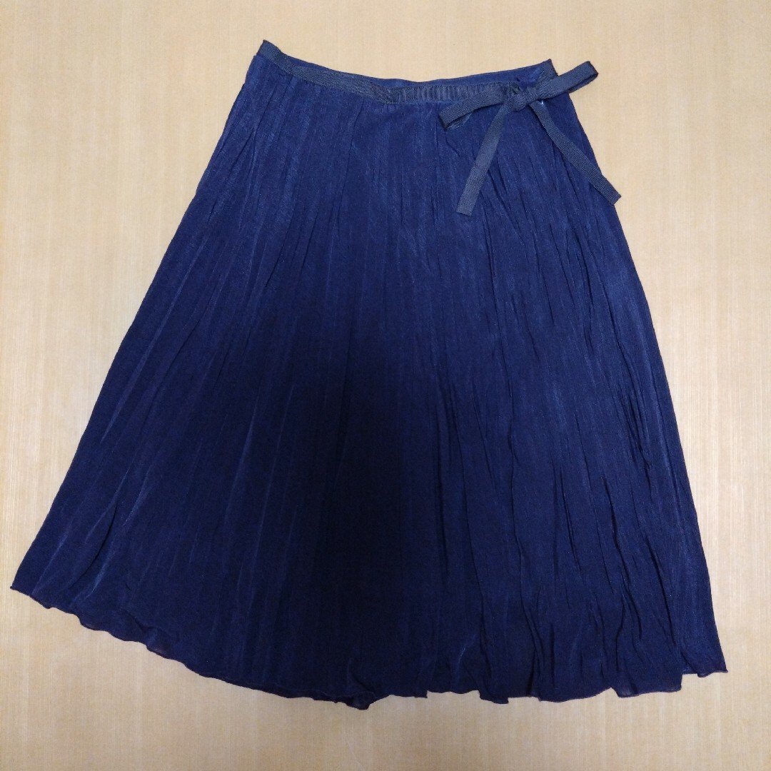BEAMS(ビームス)のビームス☆プリーツスカート☆パープル☆リボン☆サイズ０ レディースのスカート(ひざ丈スカート)の商品写真