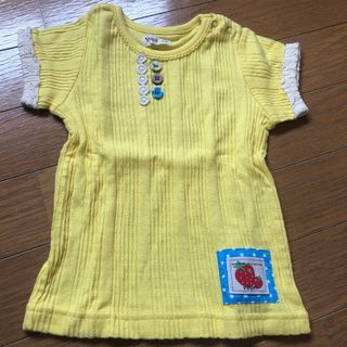 キムラタン(キムラタン)のユッピー！　半袖　黄色　トップス　女の子　シャツ　95(Tシャツ/カットソー)