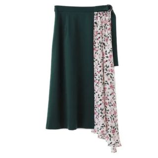 クラネ(CLANE)のCLANE VINTAGE FLOWER DOCKING SKIRT(ロングスカート)