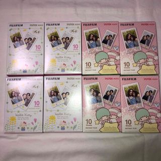 フジフイルム(富士フイルム)の富士フイルム チェキ フイルム instax mini 10枚入　８箱まとめて(フィルムカメラ)