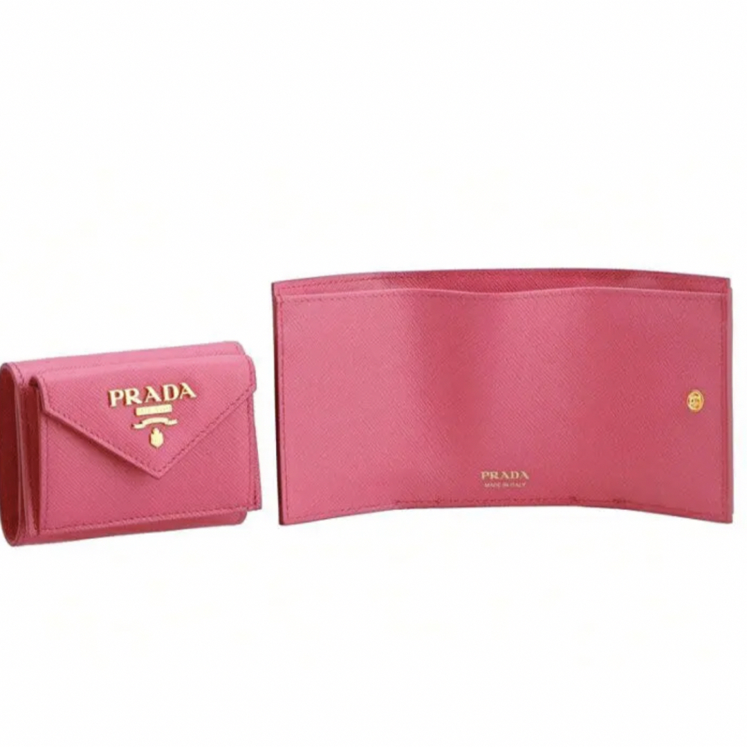 PRADA(プラダ)のPRADA プラダ 財布　peonia 三つ折り財布 1MH021 PEONIA レディースのファッション小物(財布)の商品写真