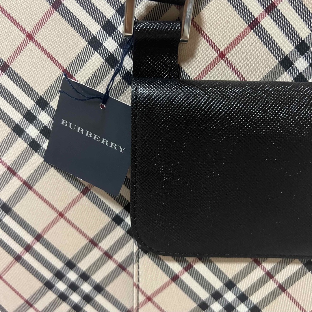 BURBERRY - 【新品】バーバリー トートバッグ ノバチェック 本革 西川