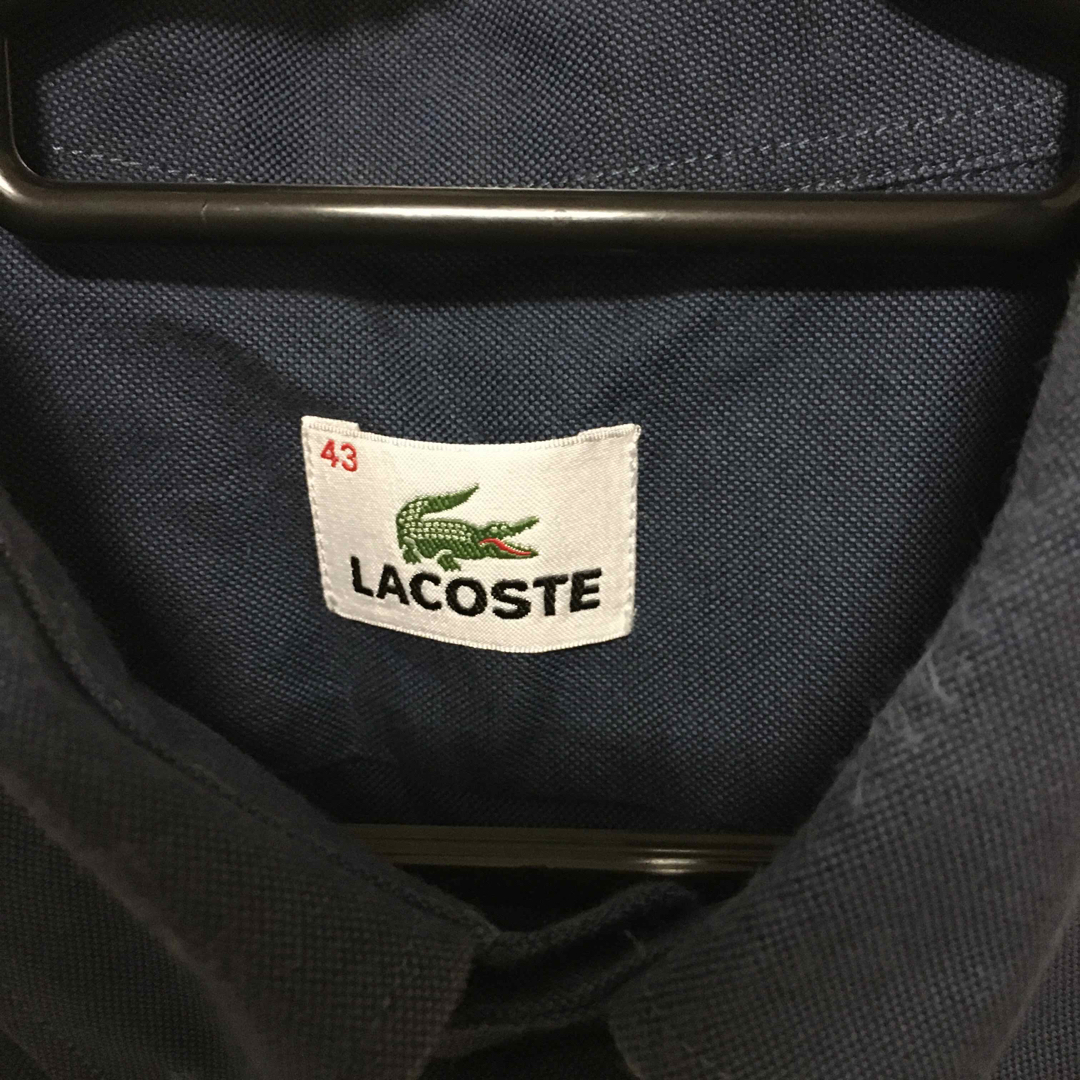 LACOSTE(ラコステ)のLACOSTE ラコステ　シャツ　長袖　ワンポイントロゴ　オーバーサイズ　美品 メンズのトップス(シャツ)の商品写真