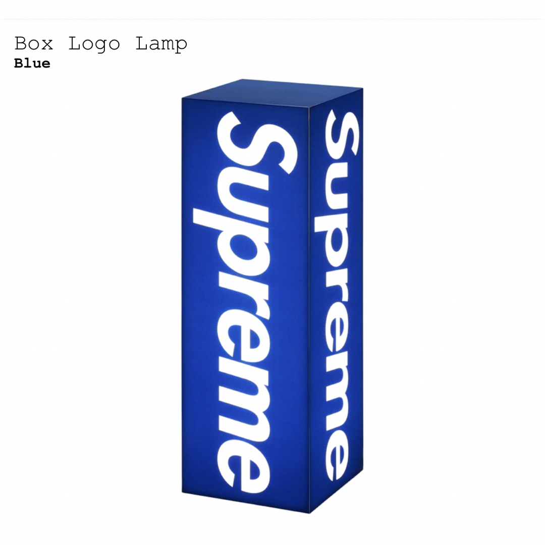 Supreme 2023FW Box Logo Lamp Red