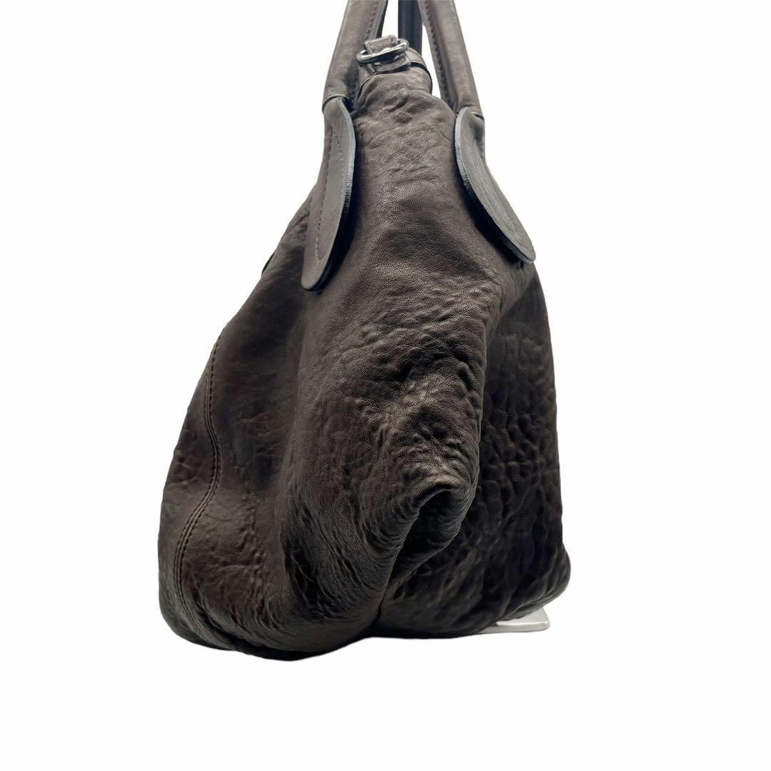 GIANNI CHIARINI(ジャンニキャリーニ)の美品 ジャンニキアリーニ レザー 2WAY リボン ハンドバッグ ショルダー レディースのバッグ(ショルダーバッグ)の商品写真