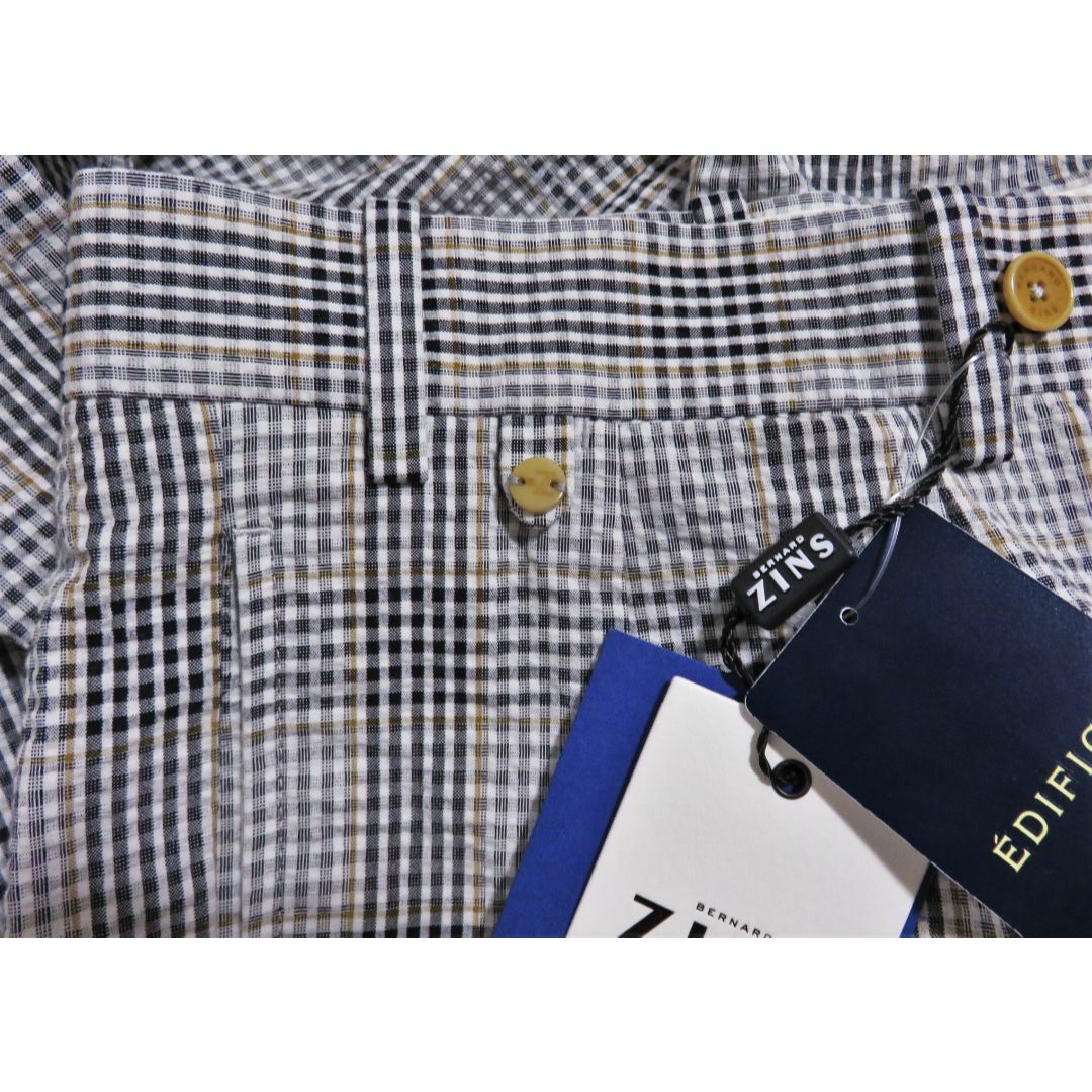 BERNARD ZINS - 定価4万 BERNARD ZINS × EDIFICE シアサッカー BERNARD ZINS - 定価4万 BERNARD ZINS × EDIFICE シアサッカー