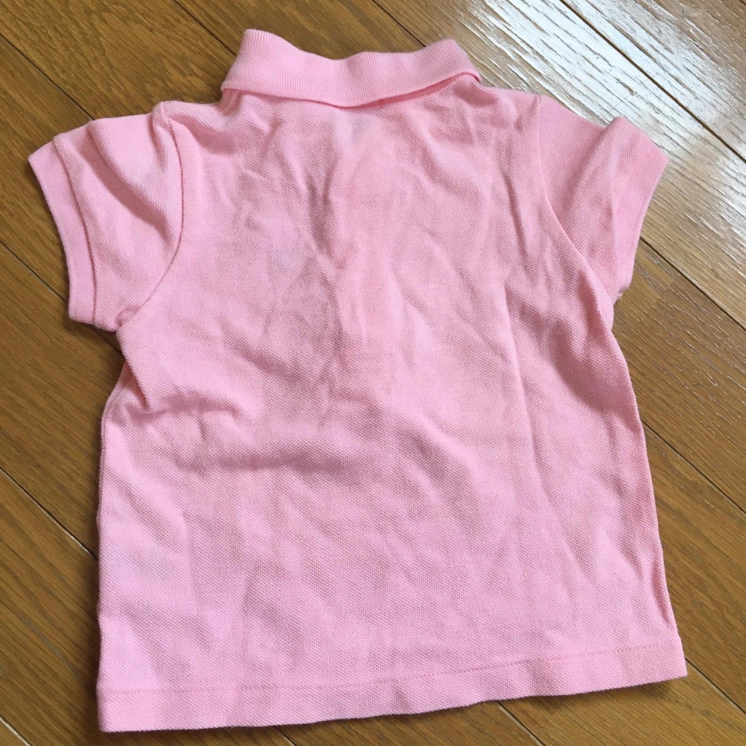 HOT BISCUITS(ホットビスケッツ)のミキハウス　ホットビスケッツ　ポロシャツ　ピンク　半袖　80 キッズ/ベビー/マタニティのベビー服(~85cm)(Ｔシャツ)の商品写真