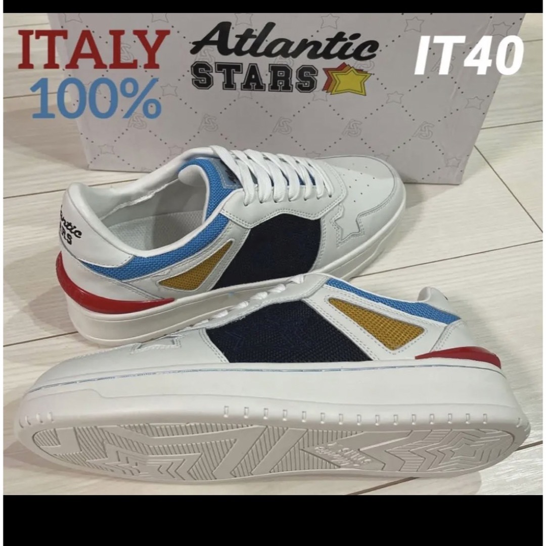 SALE‼️【新品】ATLANTICSTARS   ホワイト 43 イタリア製