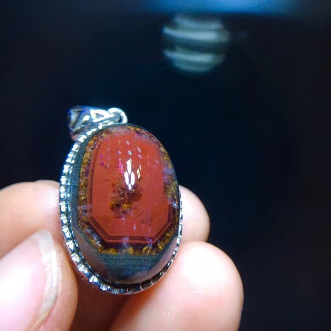 ⭐︎【高級】オーラライト23 ペンダントトップ s925 22x15mm - ネックレス