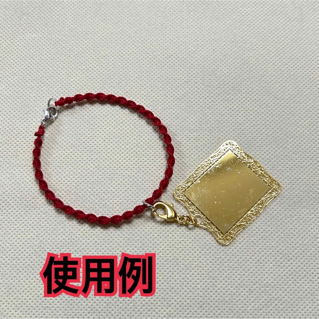 マクラメ編み バッグチャーム(キーホルダー)ブルーの通販 by