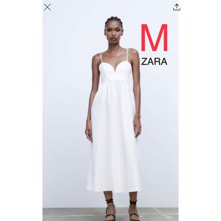 ザラ(ZARA)の新品未使用タグ付き★ZARA ミディ ボリュームワンピース ロングワンピース(ロングワンピース/マキシワンピース)