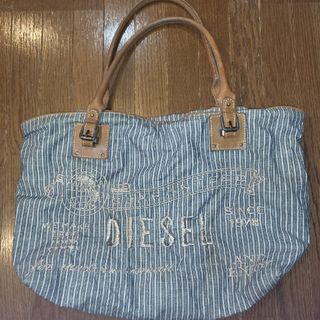 ディーゼル(DIESEL)のDIESEL ヒッコリー バック 大きいサイズ(トートバッグ)