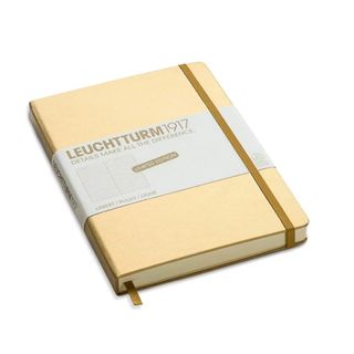 Leuchtturm1917 ロイヒトトゥルム　ノート無地　限定ゴールド　小さめ(ノート/メモ帳/ふせん)