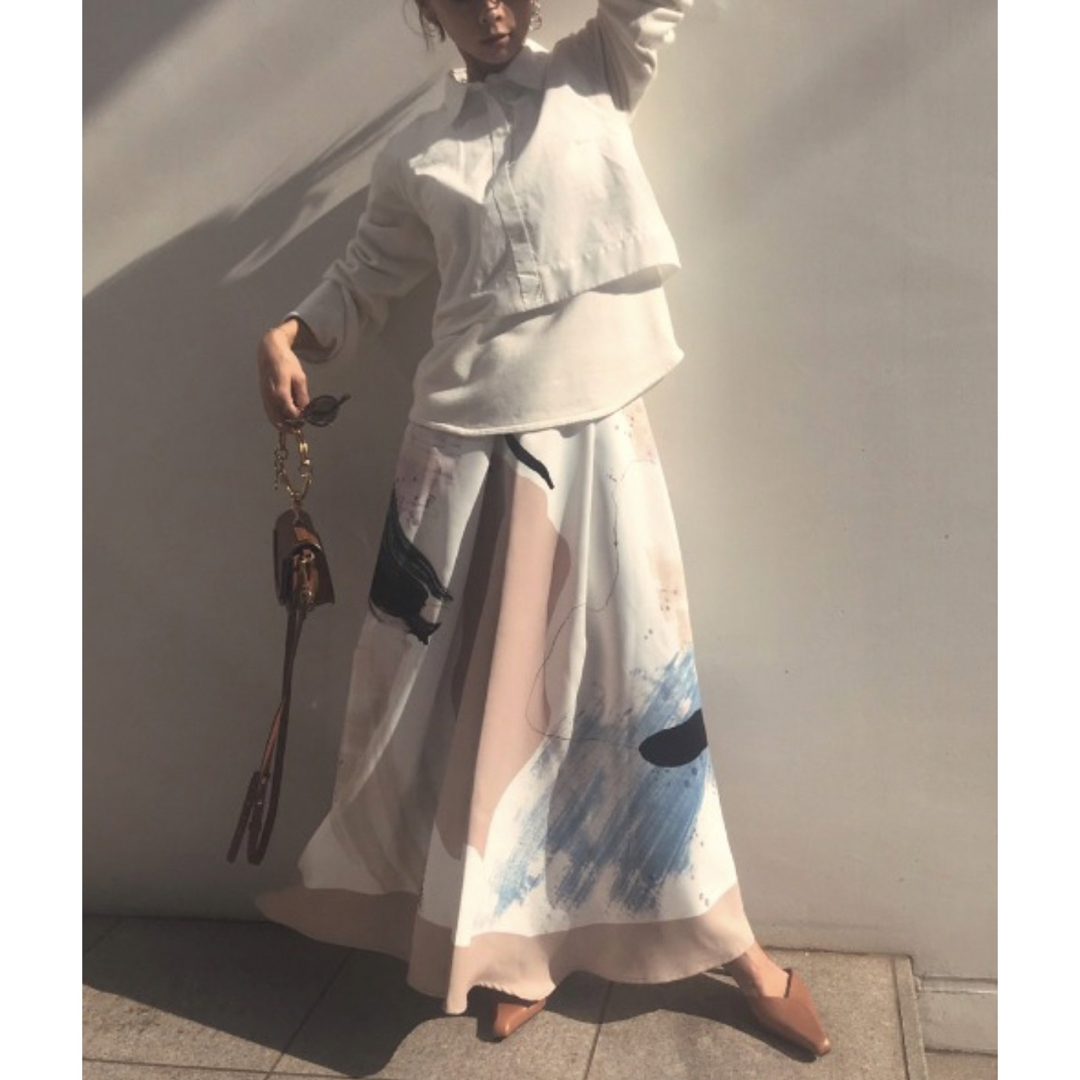 Ameri 新品♡ MARY PAINTING FLARE SKIRT Ｍサイズ