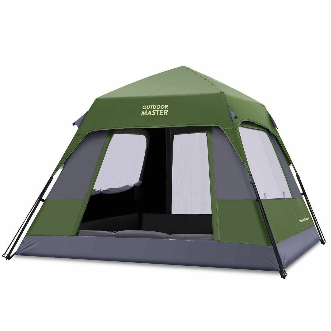 OUTDOORMASTER テント 4-6人用 キャンプ テント 軽量 耐水圧3