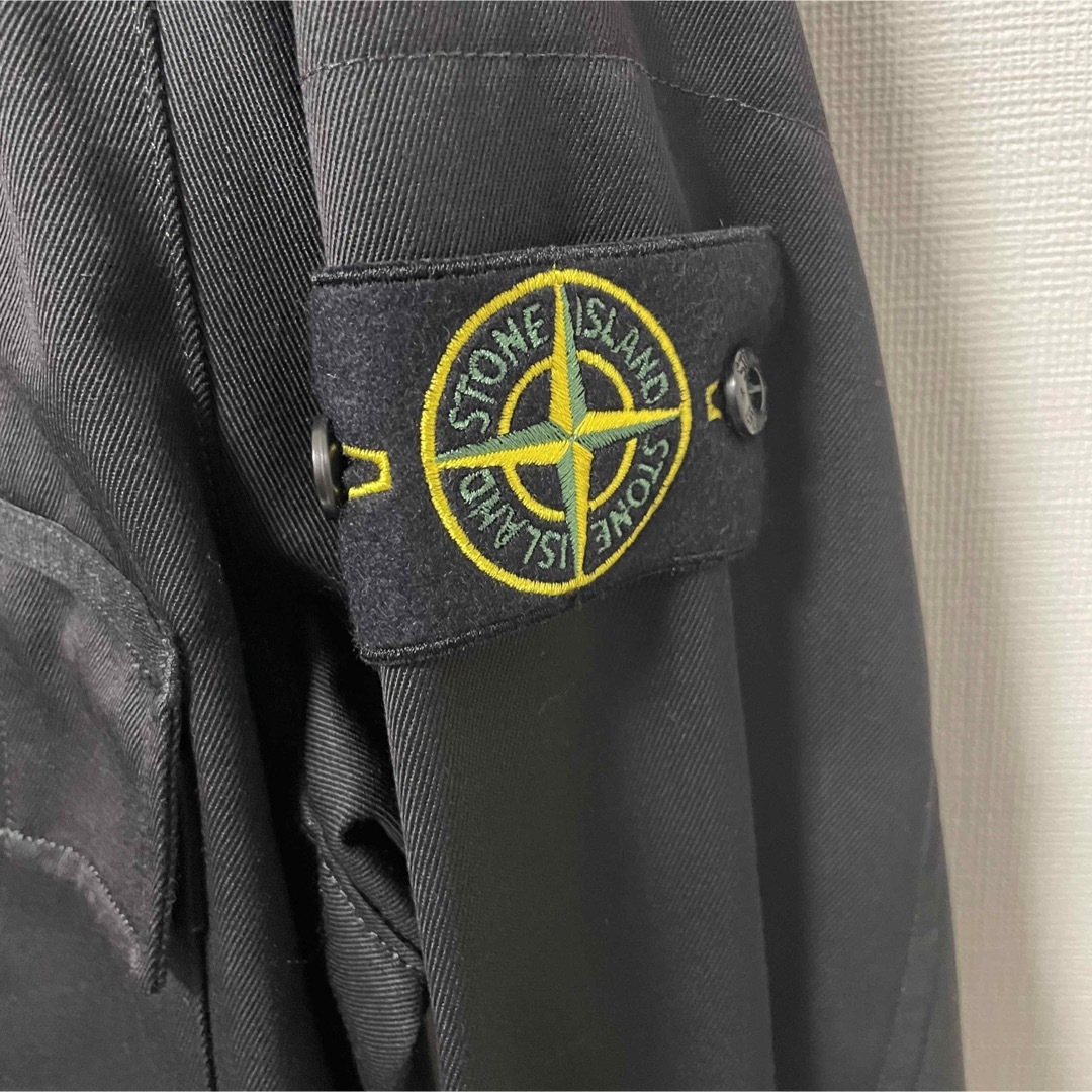 STONE ISLAND - ストーンアイランド シャツジャケット 黒 ブラック ...