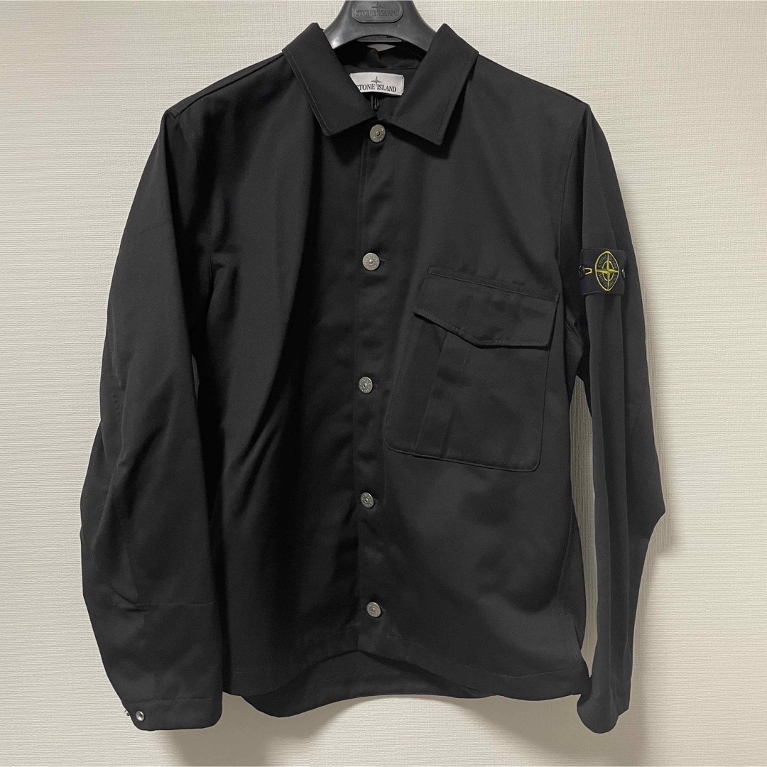 STONE ISLAND - ストーンアイランド シャツジャケット 黒 ブラック