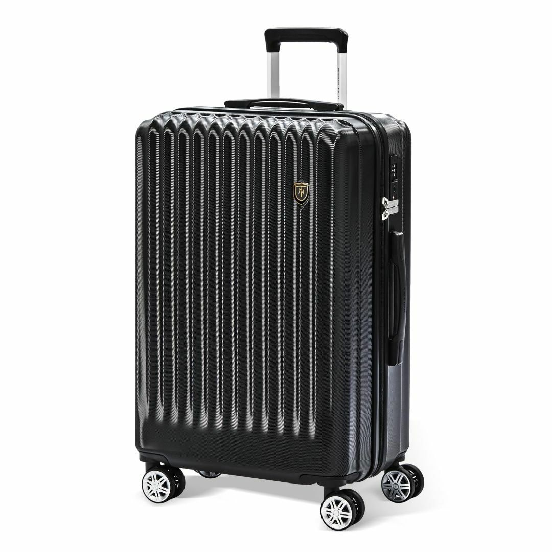 【色: ブラック】[New Trip] スーツケース キャリーケース Mサイズ