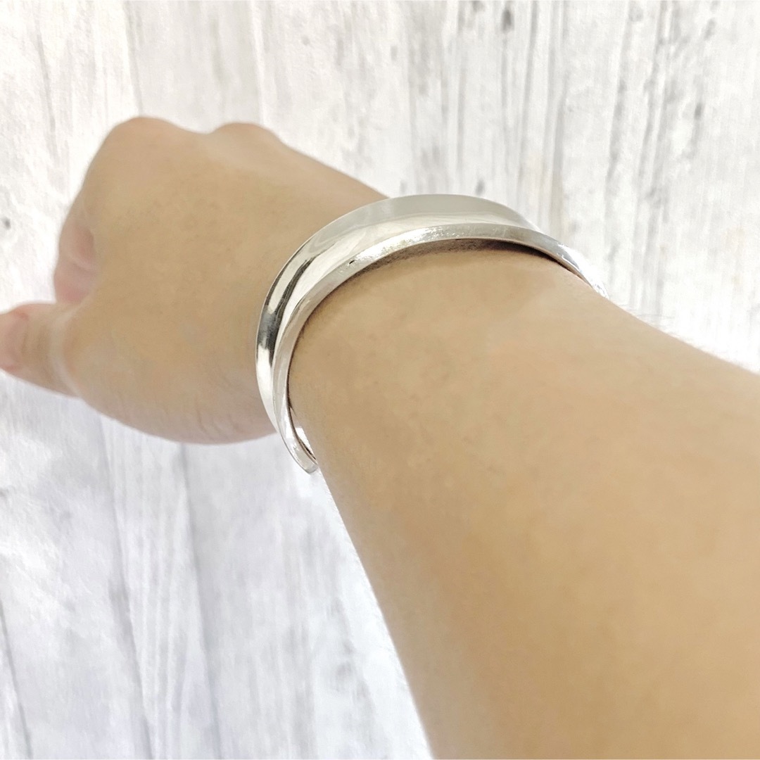 ビンテージ メキシカン 925 シルバー カフ バングル ブレスレット-