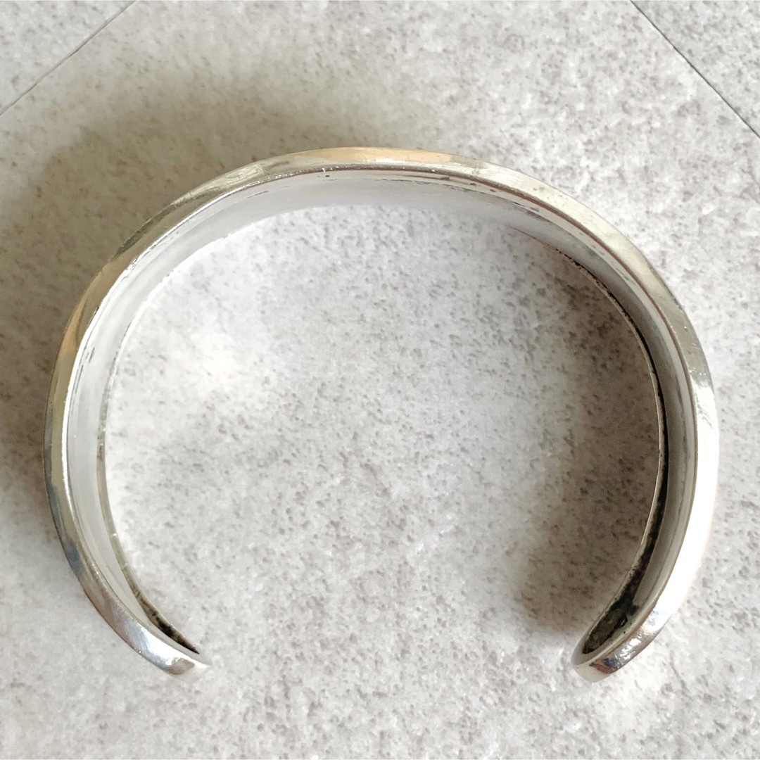 ビンテージ メキシカン 925 シルバー カフ バングル ブレスレットの