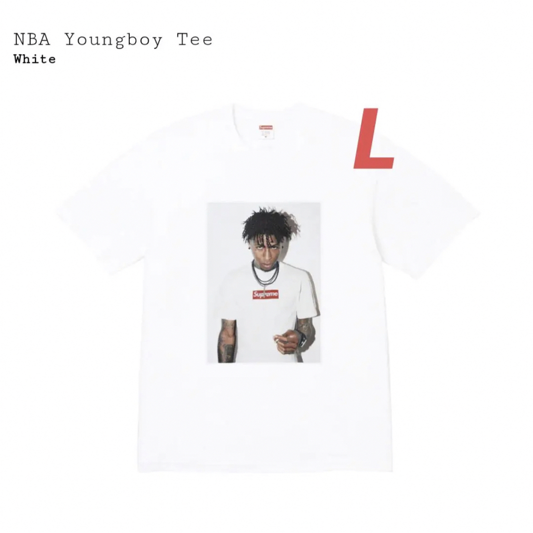 supreme NBA youngboy white L