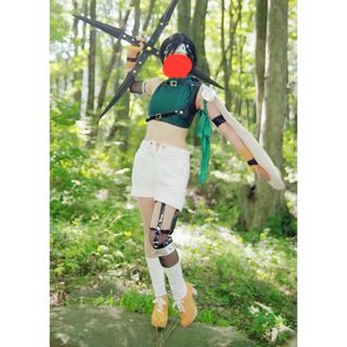 美品FF7ファイナルファンタジー7ユフィキサラギコスプレ衣装