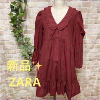 ザラ(ZARA)の感謝sale❤️7265❤️新品✨ZARA⑪❤️可愛いチュニック　ワンピース(チュニック)