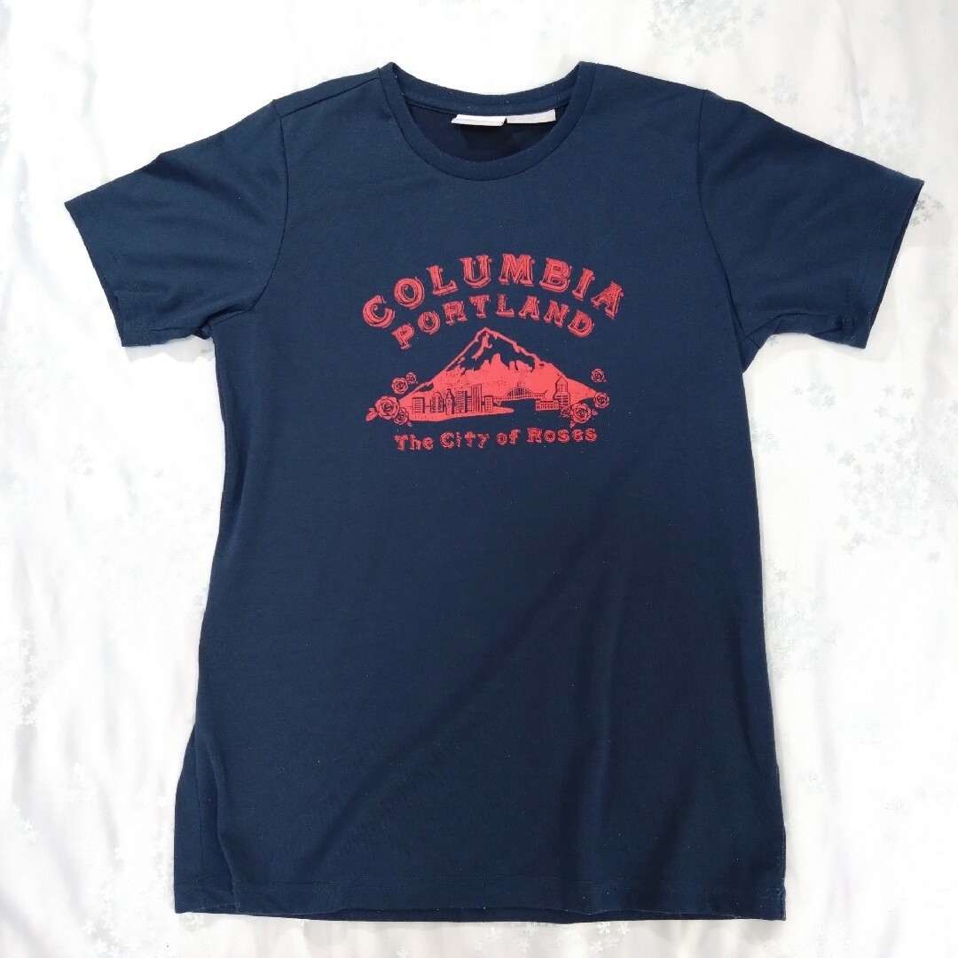 Columbia(コロンビア)のColumbia コロンビア　Tシャツ   L　ネイビー レディースのトップス(Tシャツ(半袖/袖なし))の商品写真