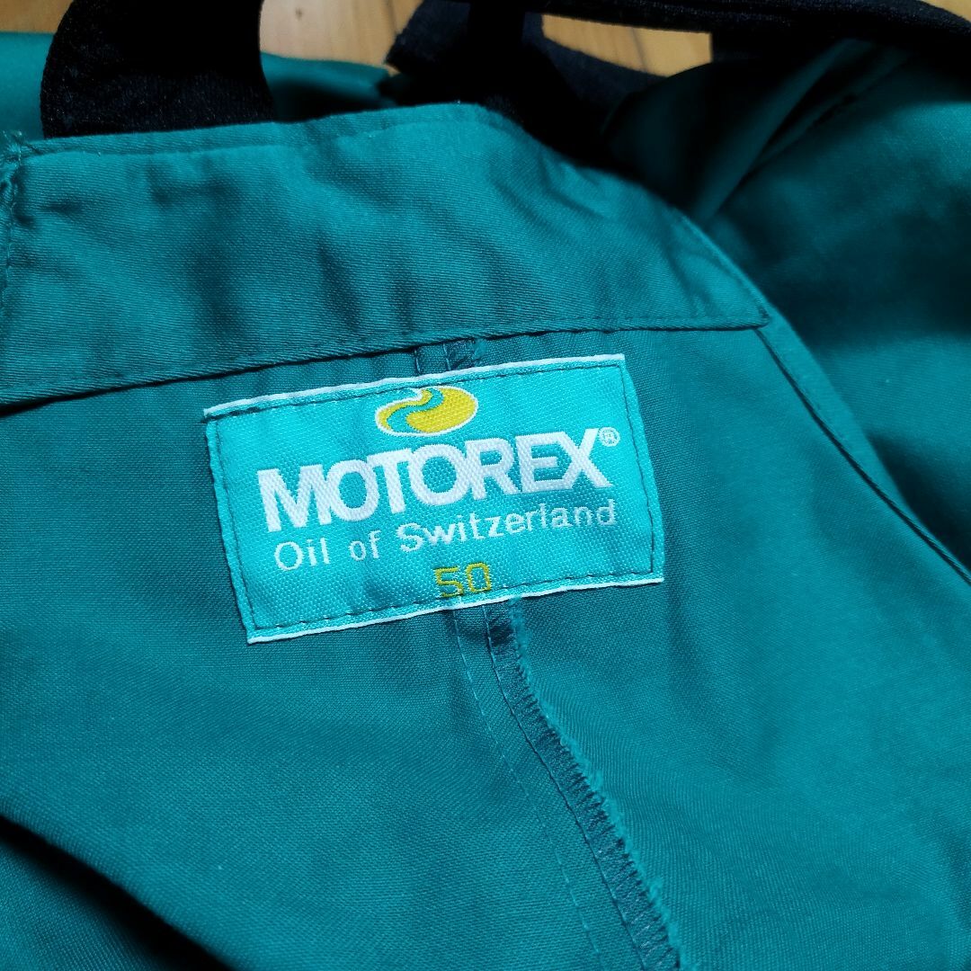 MOTOREX バイクオイル　作業着　 オーバーオール サロペット　緑　つなぎ メンズのパンツ(サロペット/オーバーオール)の商品写真