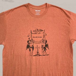 UFZ  Tシャツ GILDAN オレンジ 天使　芸術　アート　宗教画(Tシャツ/カットソー(半袖/袖なし))