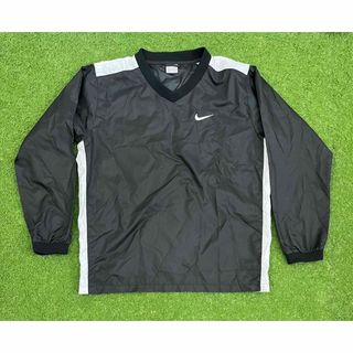 【00's】NIKE GOLF Vネックナイロンプルオーバー ピステ Y2K